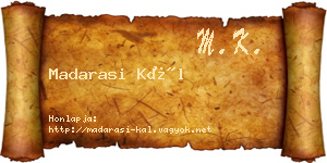 Madarasi Kál névjegykártya